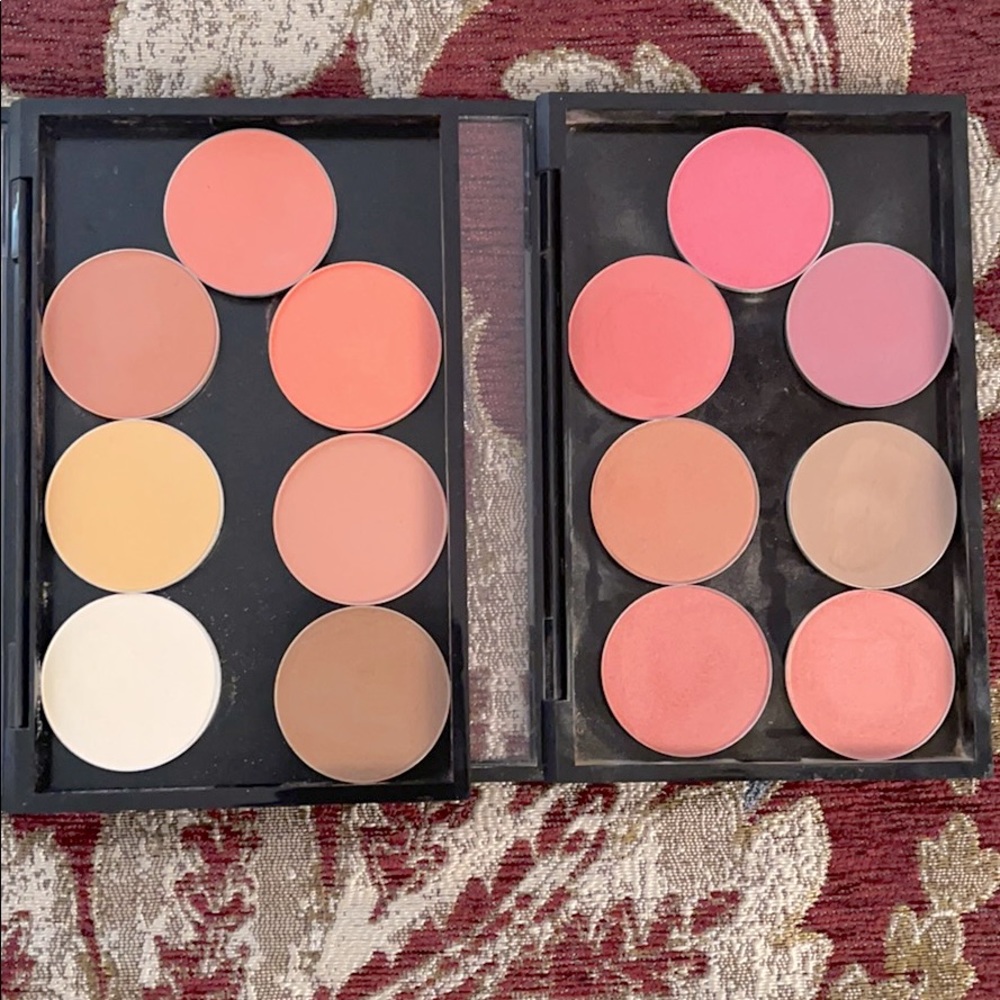MAC Blushes **2 Pro Palettes 14 blushes + sculpt**